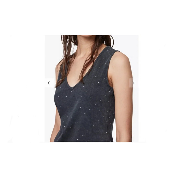 Allsaints Leigh Studded Sheath Dress Gray Size 6 - Picture 3 of 3